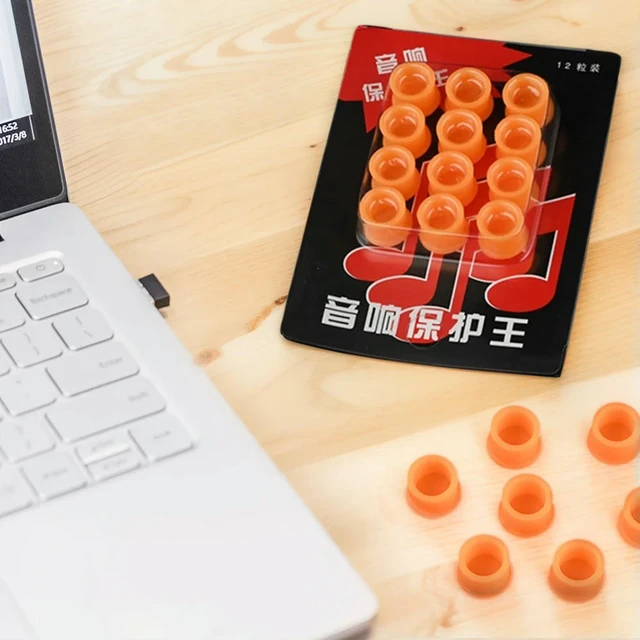 Alt view image 5 of 6 - 12 Pcs RCA Connector Plastic RCA Female Jack Cover RCA Female Protective Cover Dust Protector for DVD Amplifier AV RV Receiver