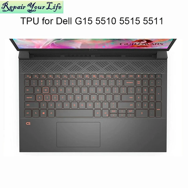 Alt view image 4 of 6 - 2021 Gaming Laptop Keyboard Cover Clear TPU for G15 5510 5511 5515 keyboards Dust protector covers replacement accessories