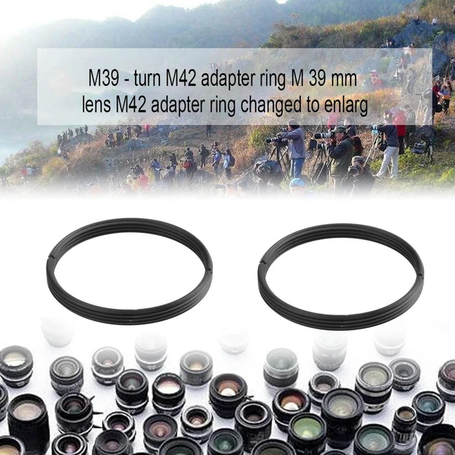 Alt view image 5 of 6 - High Precision l M39 to M42 Screw Lens Mount Adapter Step Up Ring