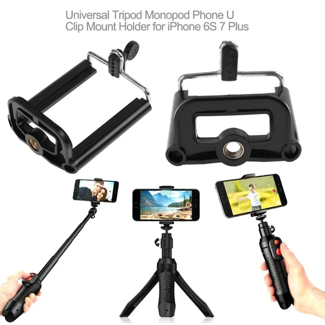 Alt view image 6 of 6 - Universal Phone U Clip Lightweight Tripod Mount Holder Anti-dropping Mobile Phone Holder Clip Accessories for phone