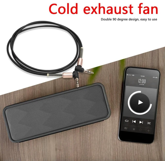 Main image of Practical 90 Degrees 3.5 to 3.5mm Jack Speaker Audio Adapter Connector Converter Multi-functional Classic AUX Cable