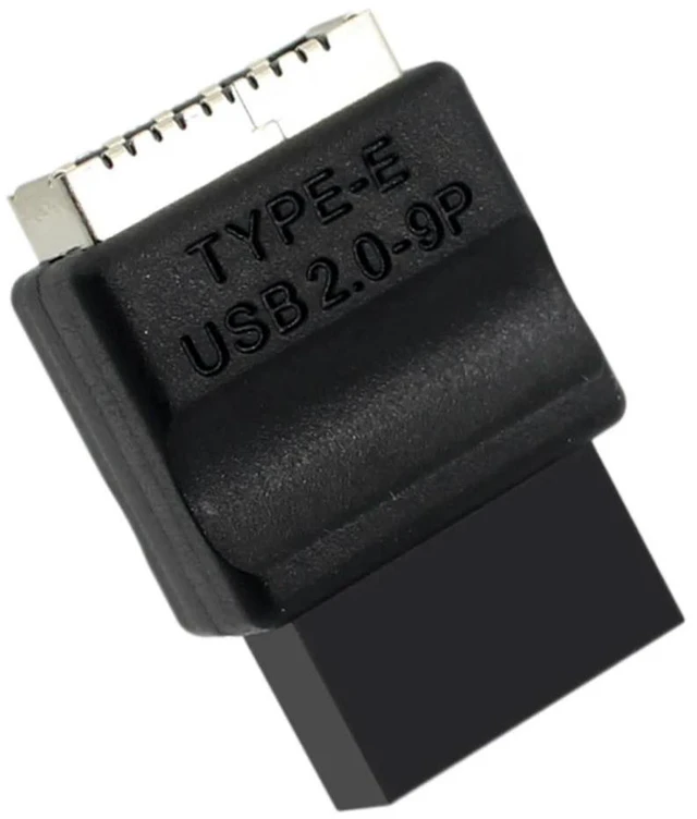 Main image of Motherboard USB 2.0 9-Pin To Type-E Front Panel Header USB2.0 9pin Male To Type-E Female Adapter for Desktop PC