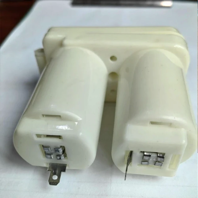Alt view image 2 of 3 - 1 PCS Double Compartments Box For Universal Gas Water Heater Accessories White Plastic Double Case Power Supply