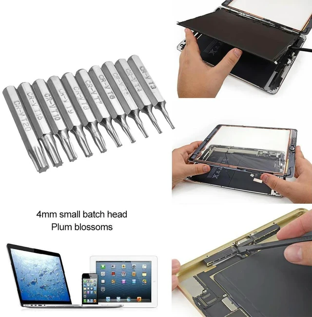 Main image of 10pcs Plum Blossoms Screwdriver Bit Hand Tool 4mm Torx Screwdriver Bits Set Accessories for Repairing Mobile Computer