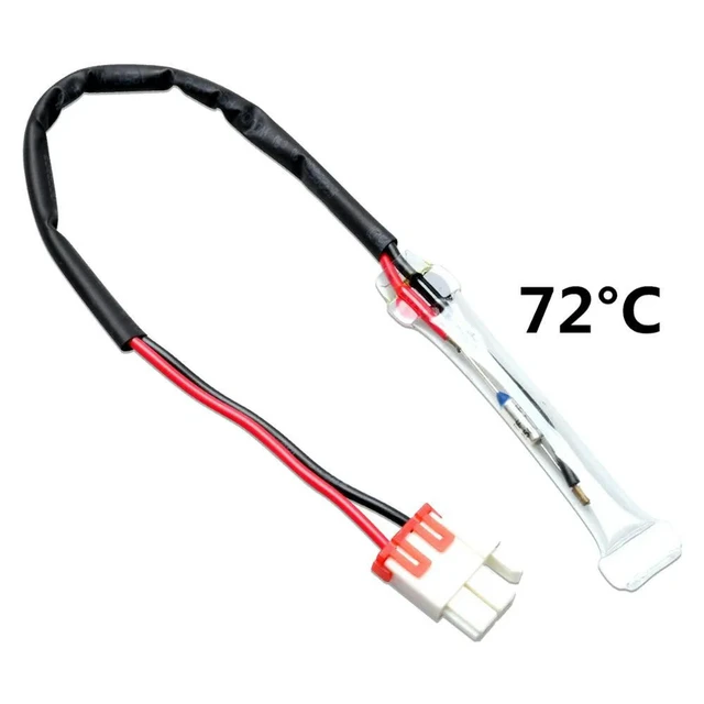Alt view image 2 of 3 - 1PCS 72°C Thermal Fuse Defrost Sensor For Fridge Freezers Replacement Refrigerator Thermal Fuse Tube Accessories
