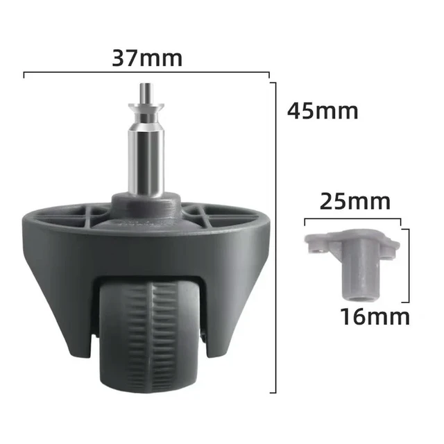 Alt view image 3 of 3 - Front Wheels Compatible with Narwal J4 / Freo X Ultra / J4 Lite / J5 / Freo Z Ultra Robot Vacuum Cleaner Spare Parts