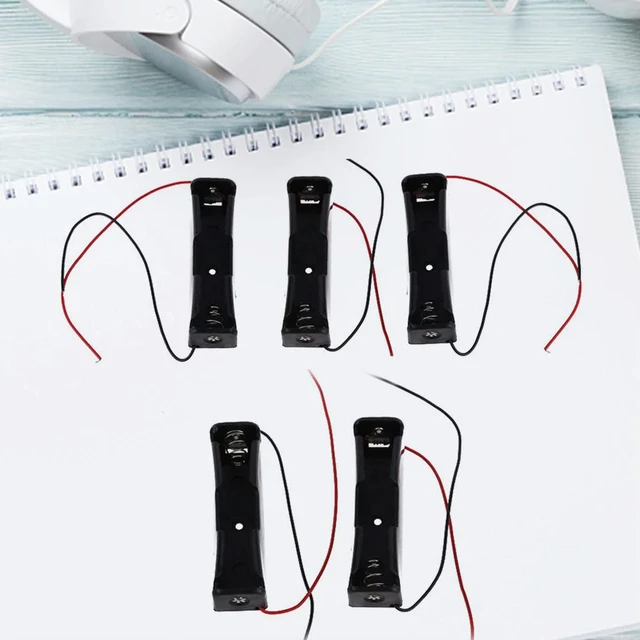 Alt view image 5 of 6 - 5 Pcs 17500 18500 3.6~4.2V Clip Holder Box Case Black