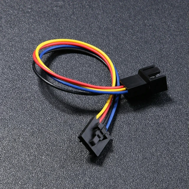 Alt view image 4 of 6 - 5Pin to 4Pin Fan Connector Adapter Converter Extension Cable Wire for