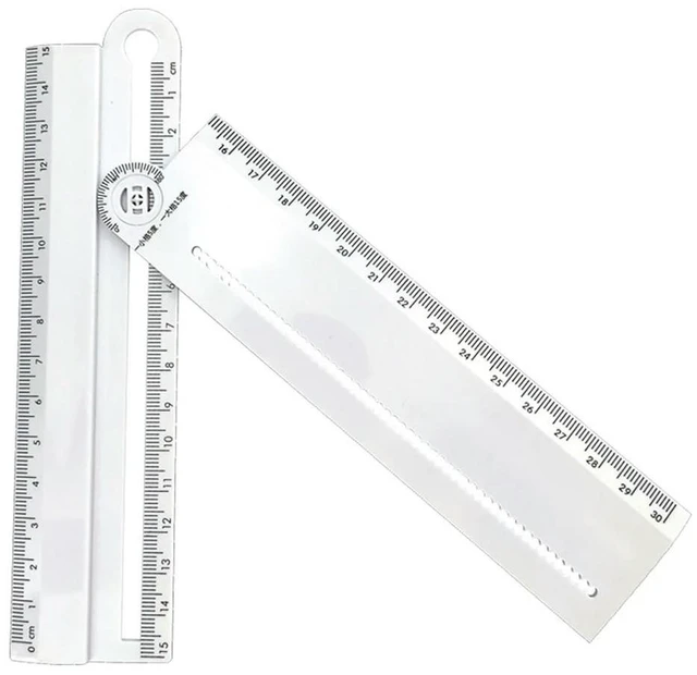Alt view image 4 of 6 - Folding Ruler Multifunction DIY Drawing Rulers for Kids Students Office School Stationery Angle Measuring Drafting Tool