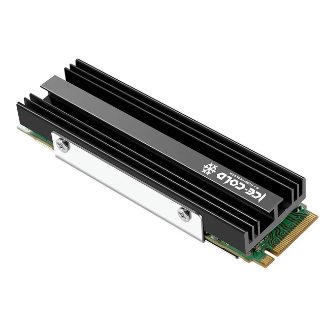 Alt view image 4 of 6 - Solid State Disk Drive Radiator Cooler M.2 NGFF NVME 2280 SSD Heatsink with Silicone Thermal Pad PC Efficient Radiator for