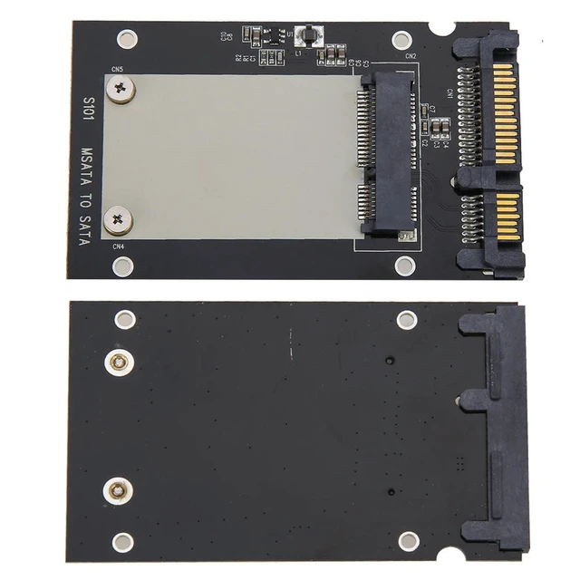 Alt view image 4 of 6 - MSATA SSD to 2.5in SATA Convertor Adapter Card Computer Transition Card