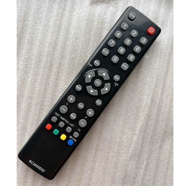 Alt view image 4 of 6 - Practical Remote Controller Powered Television Remote Control Replacement Parts Accessories for RC3000E02