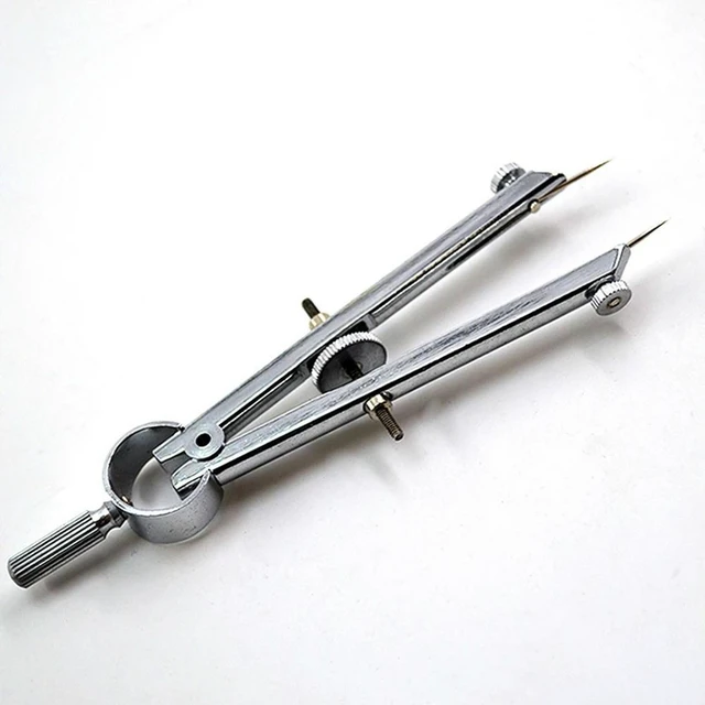 Main image of Drafting Compass with Lock Math Compass Drawing l Geometry Scribe Gauge Bow Divider Engineering Drawing Tool