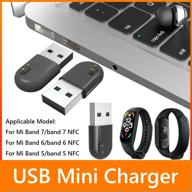 Alt view image 3 of 3 - USB Mini Charger Replacement Compact Charging Dock Stand Station Plug and Play Watch Charger Stand for Mi Band 7 6 5 NFC
