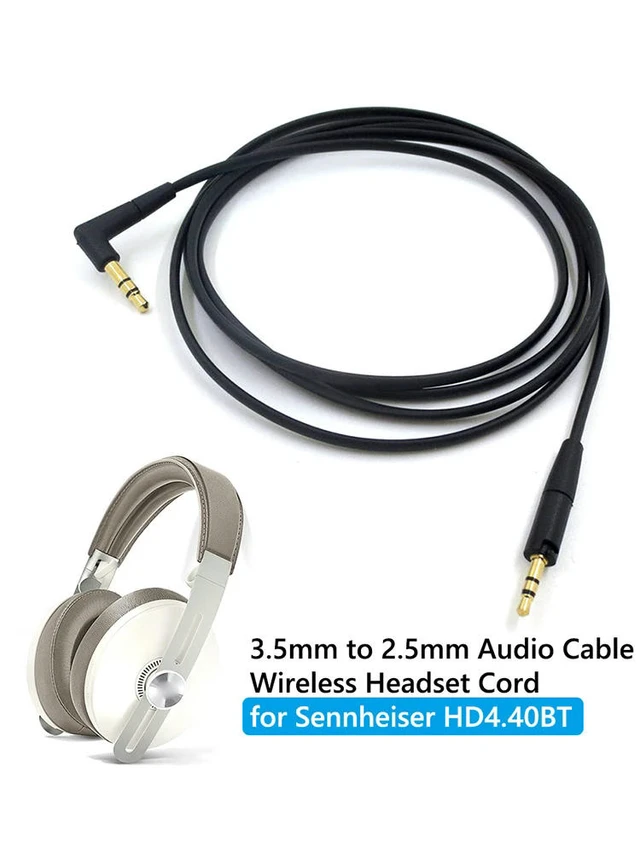 Alt view image 3 of 3 - 3.5mm to 2.5mm Core Cable Mixed Upgrade Cable Headset Audio Cable Wire for Sennheiser HD400S HD350BT HD4.30