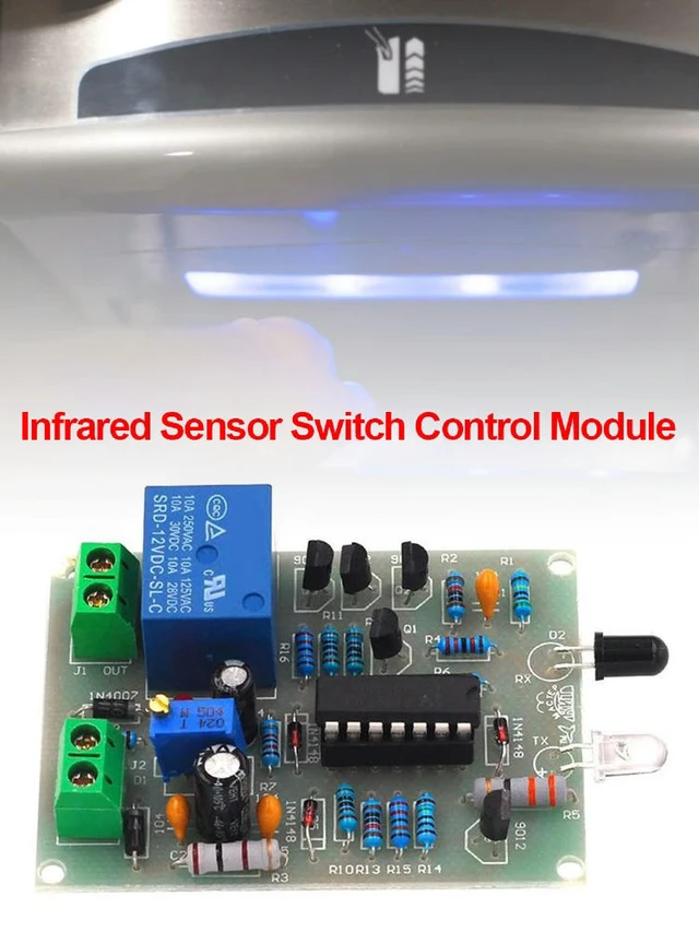 Alt view image 3 of 3 - Infrared Proximity Switch DIY Kit Automatic Faucet Hand Dryer IR Sensor Module