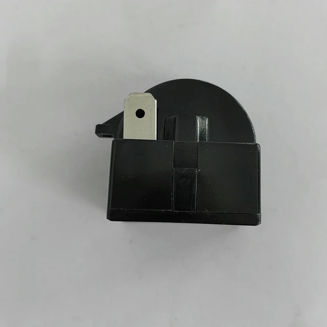 Alt view image 3 of 3 - Universal Compressor Relay Starter for QP2-15 QP2-12 Type Three Inserts 15 Ohm black Refrigerator Compressor Relay Starter