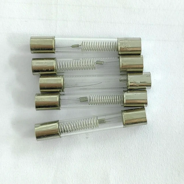 Main image of 10PCS High Voltage Fuse Tube 5KV 0.9A High-Pressure Fuse for Midea Galanz Microwave Oven Glass Tube Fuse Repair Accessories