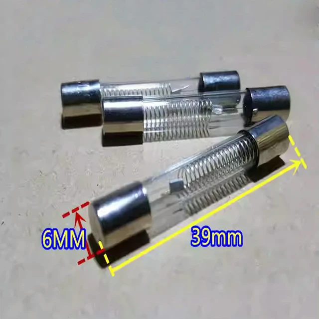 Alt view image 3 of 3 - 10PCS High Voltage Fuse Tube 5KV 0.9A High-Pressure Fuse for Midea Galanz Microwave Oven Glass Tube Fuse Repair Accessories