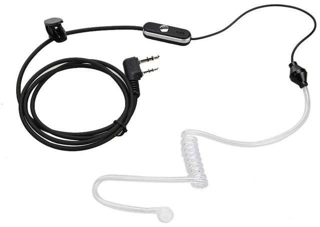 Main image of Plastic Earphone Earpiece Headphone 2 Pin Acoustic Tube Earphone Walkie Talkie Headset Accessories for Baofeng Retevis Radios