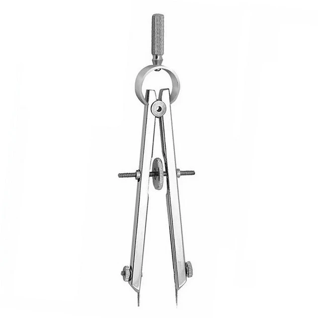 Main image of Bow Divider Spring Compasses Multifunction Leather Printing Knob Electrocardiogram Engineering Compasses Drawing Tool