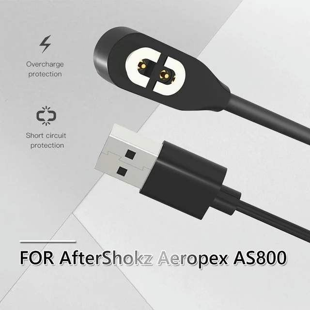 Alt view image 3 of 3 - 1m Charging Cable for Bone Conduction Headphone USB Charger Power Supply Replacement Accessories for AfterShokz Aeropex AS800