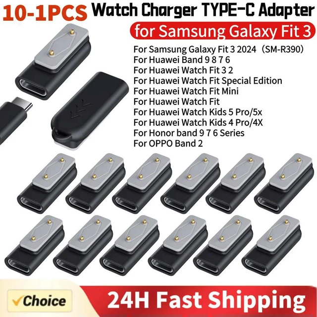 Main image of Watch Charger USB C Adapter Right Angle Type C Charger Adapter Magnetic Charging Cable Converter for Galaxy Fit 3