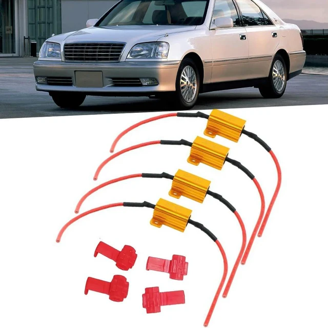 Main image of 1 Pair Wirewound Resistor 6ohm 25W LED Flash Turn Signal Light Controllers Waterproof for LED Bulb Fast Flash Turn Signal Blink