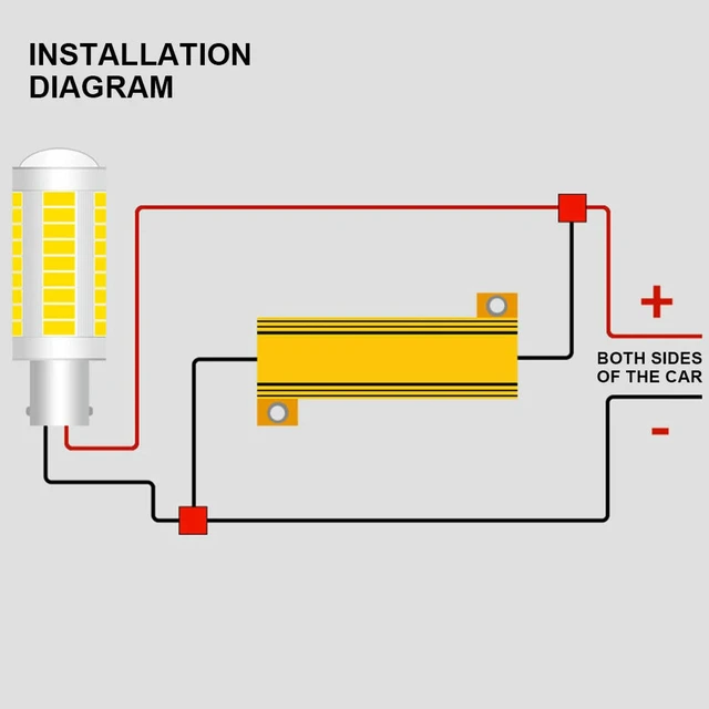 Alt view image 3 of 3 - 1 Pair Wirewound Resistor 6ohm 25W LED Flash Turn Signal Light Controllers Waterproof for LED Bulb Fast Flash Turn Signal Blink