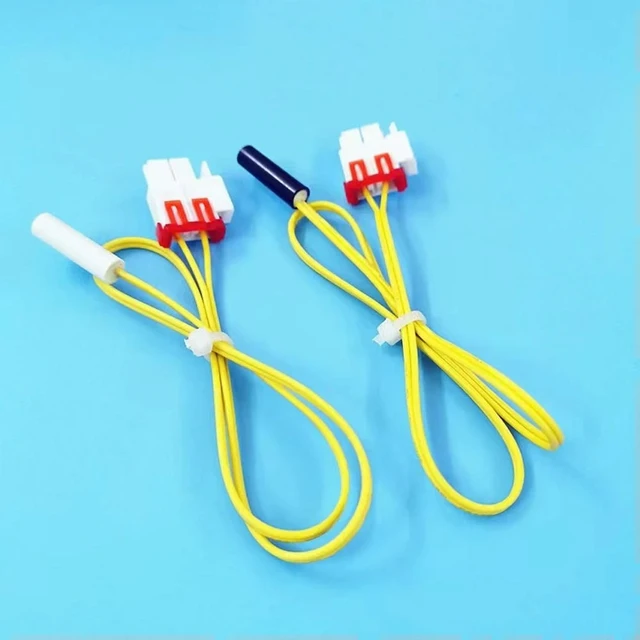 Alt view image 2 of 3 - 2Pcs DA32-00006W Refrigerator Defrost Temperature Sensor Replacement Thermostat for AA-00,RS2534BB 5k Sensor Probe Parts