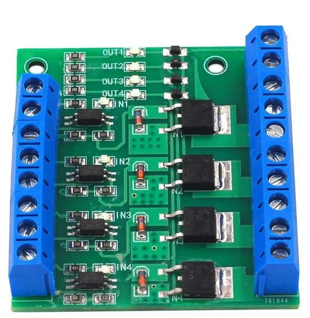 Main image of Amplifier Optocoupler Module Isolation 4-Channel MOS PLC Amplifier Board PWM 3-20V to 3.7-27V 10A Optocoupler Isolation