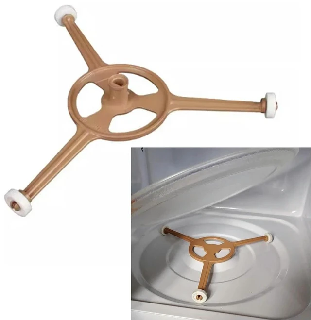 Main image of 1Pc Microwave Ring Roller Support Glass Turntable Plate Holder Stand with Triple Arm for Midea Microwave Oven Accessories