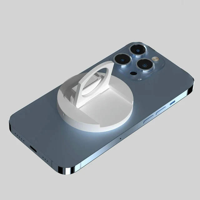 Alt view image 3 of 3 - Magnetic Phone Stand Continuity Camera Mount for MacBook/14 13 12 (White)