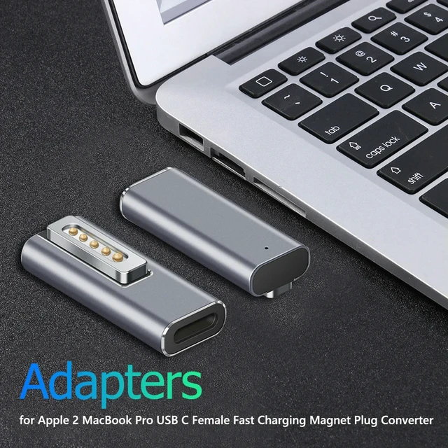 Alt view image 3 of 3 - Magnetic USB C PD Adapter Type C Connector Charging Converter Power Adapter Connector Data for MacBook Air/Pro