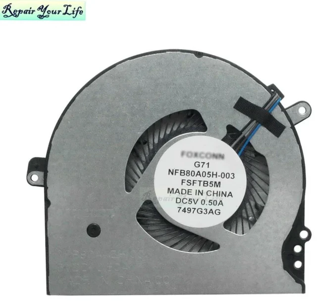 Alt view image 3 of 3 - Laptop CPU Cooling Fans For 15-CC 15-CK 14-BK 14-BP TPN-Q191 TPN-Q201 TPN-Q189 Notebook PC Cooler Radiator Fan 927918-001