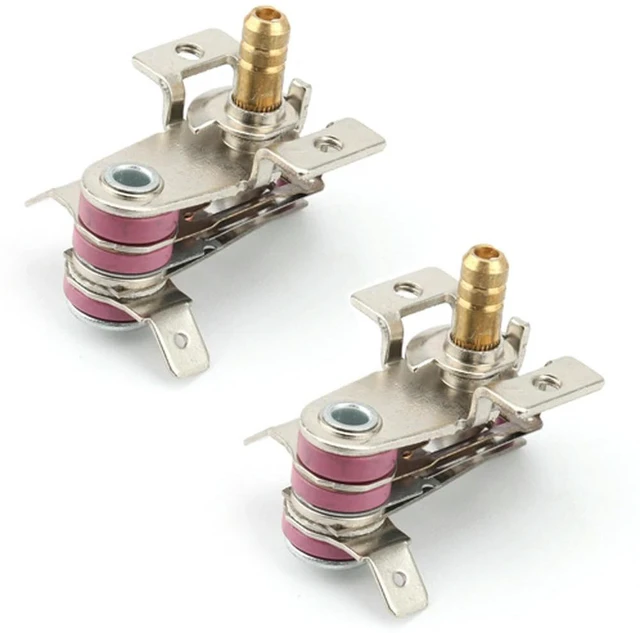Main image of 2PC 250V 16A T250 Electric Oven Thermostat KST-168 100-250 Temp Controller with M4 Screw Hole Half Turn Temperature Switch