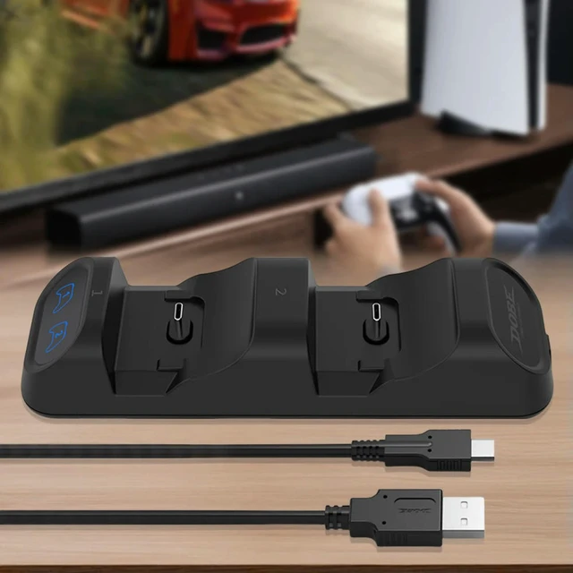 Alt view image 3 of 3 - For Switch Pro Charging Dock Type-C Charger Station with Charging Indicator Dual Fast Controller Charger for /Xbox Series S/X