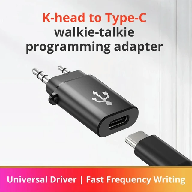 Main image of TPC11 TK To Type-C Intercom Programming Adapter Walkie Talkie Programming Plug Frequency Writer Connector Radio Accessory