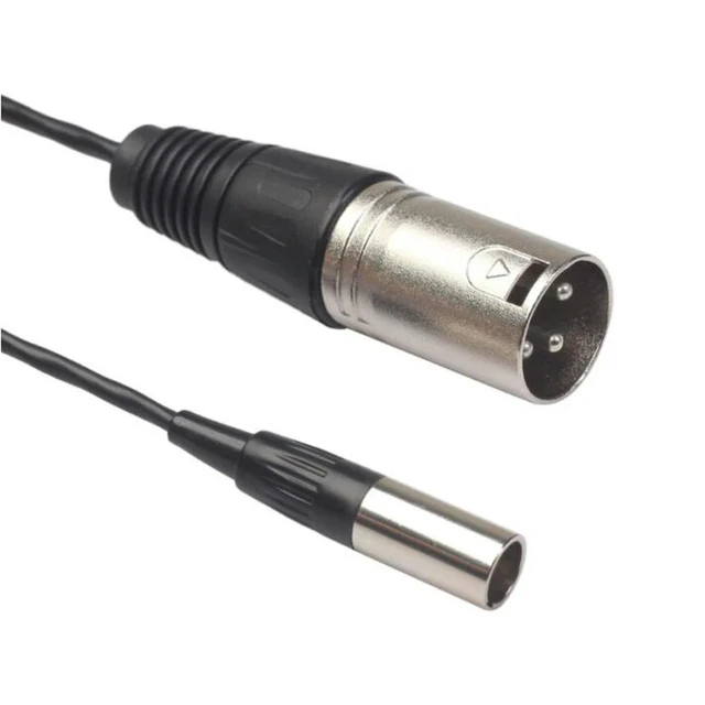 Alt view image 3 of 3 - 3 Pin Male to 3 Pin Male XLR Mini Plug Audio Cable XLR Male to Mini XLR Male Audio Cable Connector Microphone Cable