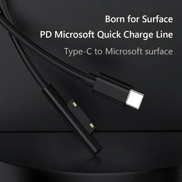 Main image of USB Type C Power Supply PD Fast Charger Adapter Cable USB C Power Fast Charger Cable for Microsoft Surface Pro