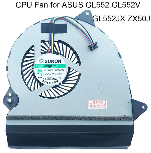 Main image of Computer Fans Cooler Laptop CPU Cooling Fan For ROG Strix GL552 GL552J GL552V GL552JX GL552VX GL552VW ZX50J 13NB07Z1P01011