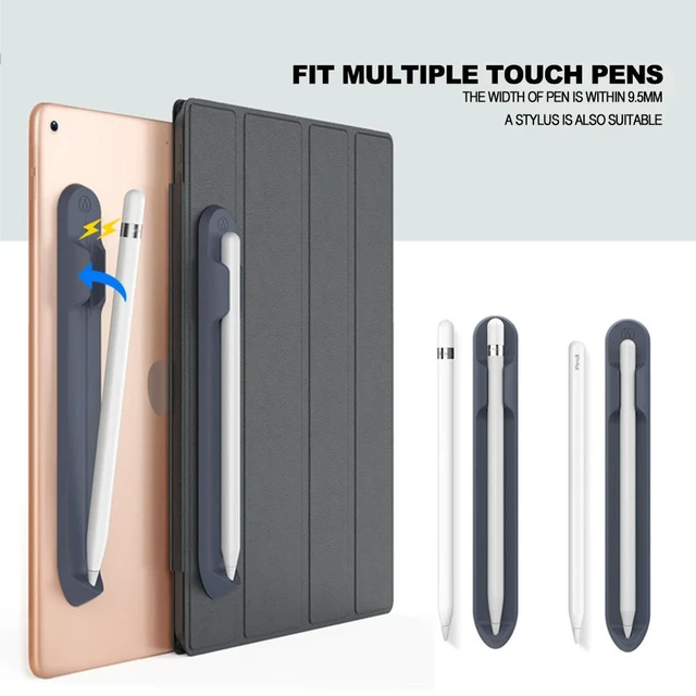 Alt view image 3 of 3 - Protective Sleeve Cover Anti-Lost Pencil Soft Silicone Holder Capacitor Pen Magnetic Case for iPad 10 Pencil 1 2