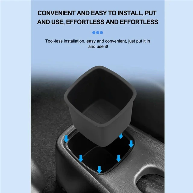 Alt view image 2 of 3 - Car Rear Central Control Cup Holder For SWIFT 2016-2024 Silicone Water Cup Holder