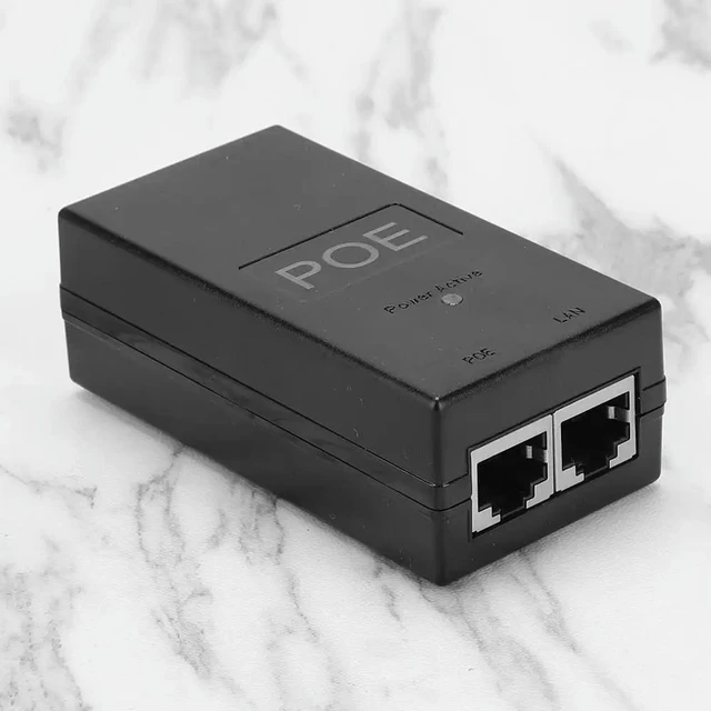Alt view image 2 of 3 - POE Power Supply DC Adapter 24V 0.5A 24W Desktop POE Power Injector Ethernet Adapter Surveillance CCTV Supplies