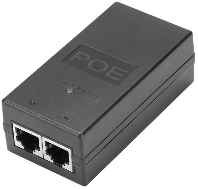 Main image of POE Power Supply DC Adapter 24V 0.5A 24W Desktop POE Power Injector Ethernet Adapter Surveillance CCTV Supplies