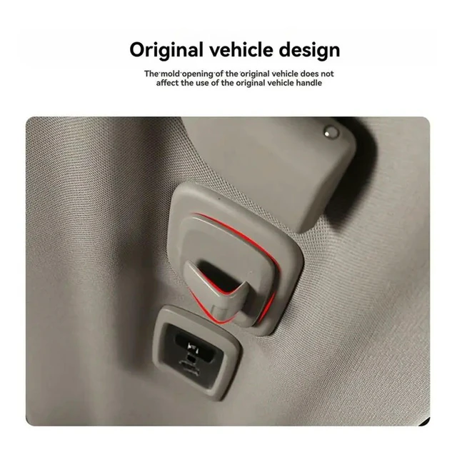 Alt view image 2 of 3 - For Volvo XC40 XC60 18-20 For XC90 S90 V90 16-20 Car Hanger Hooks Rear Row Roof Hook 1 Pair Interior Accessories Stowing