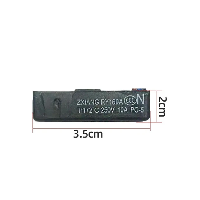 Alt view image 3 of 3 - 1 PCS 172 Thermal Fuses Electric Pressure Cookers Temperature Fuse Tube 10A For Midea Electric Pressure Cooker Repair Parts