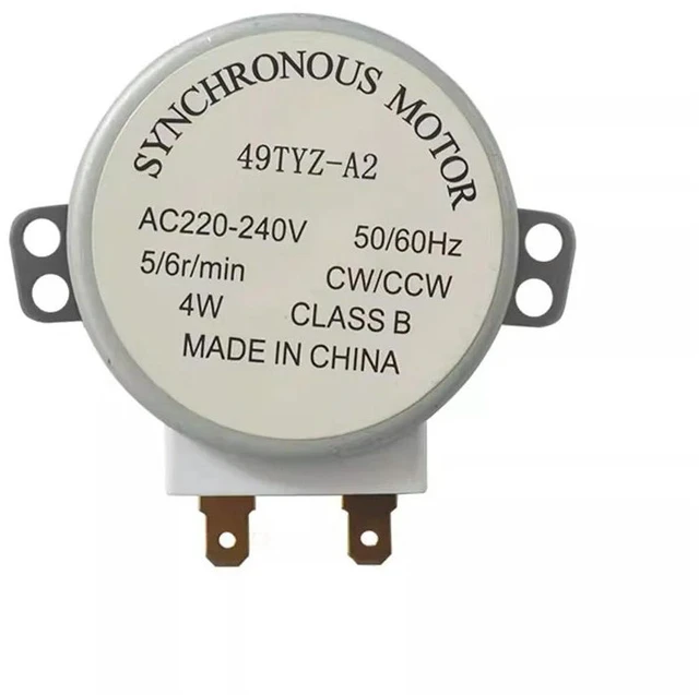 Main image of 1Pc AC220-240V Microwave Oven Synchronous Turntable Motor Tray Motor for Galanz Microwave Oven 49TYZ-A 4W Accessories