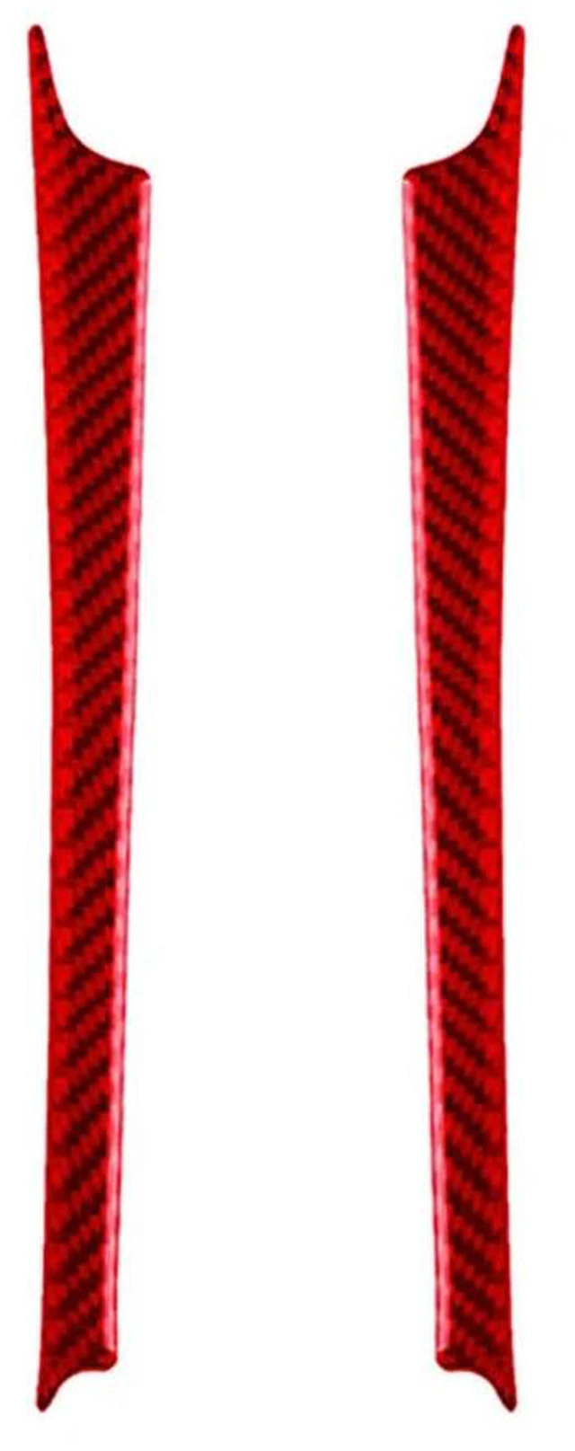 Main image of Red Carbon Fiber Gear Shift Side Panel Cover Trim For W204 2007-13 Replacement