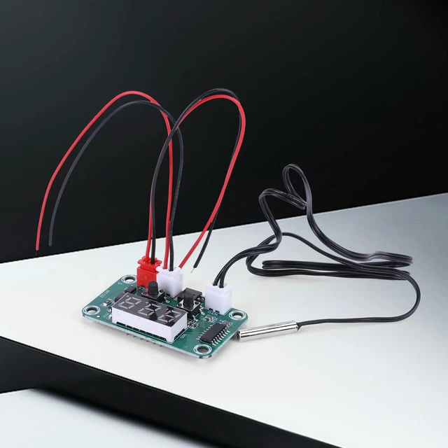 Alt view image 2 of 3 - DC12-24V Miniature Digital Thermostat LED Display Electronic Thermostat Board for Industrial and Reptile Tank Use